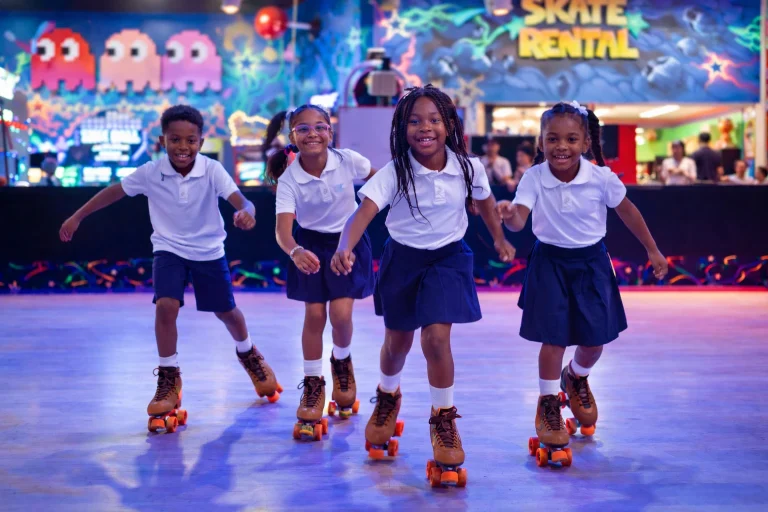 School Children Skating